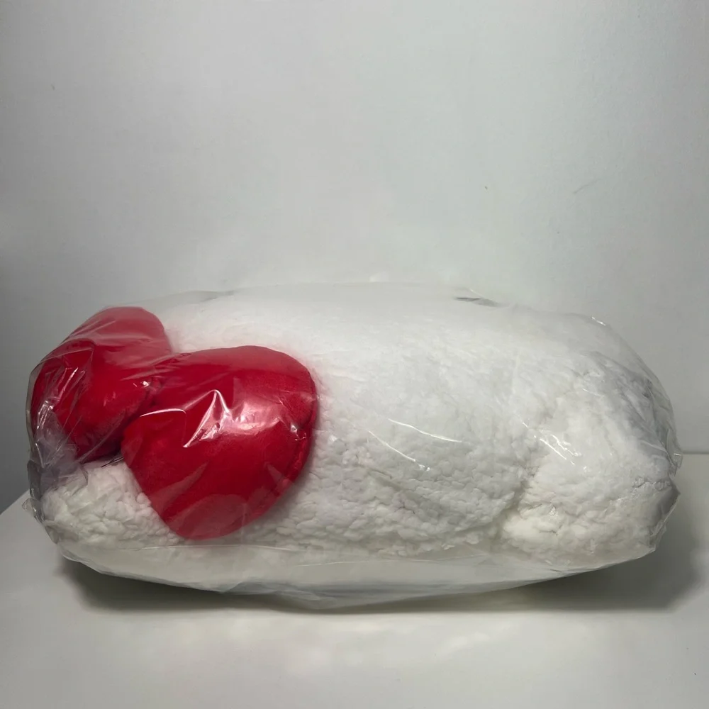 Hello Kitty Sanrio Cat Kitty Face Head Sherpa Decorative Pillow Teddy Bear Plush
